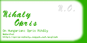 mihaly opris business card